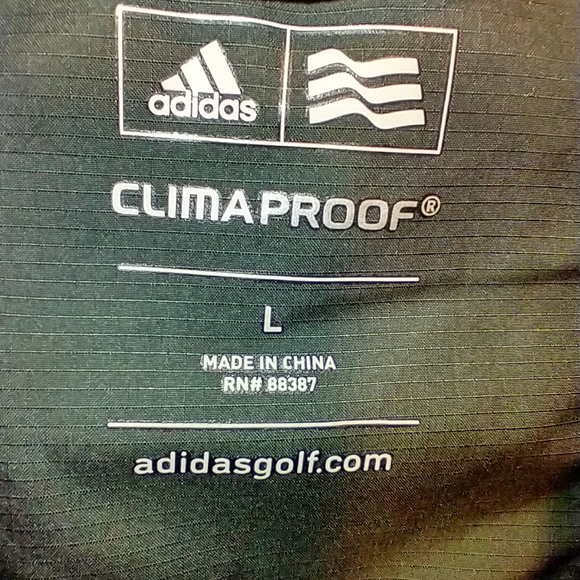 Adidas Golf ClimaProof 1/4 Zip Short Sleeve Pullover Jacket Men's Large - Picture 4 of 7